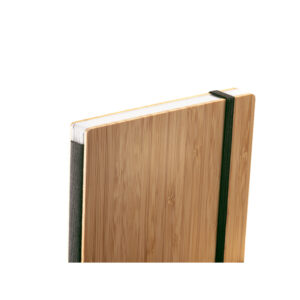 Caderno A5 de capa e contracapa em placa de bambu - Image 3