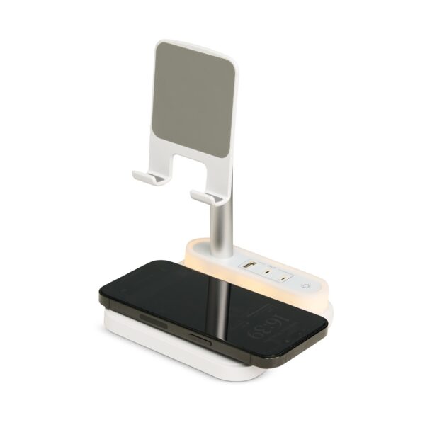 Base de Carregamento com Suporte Celular-e Luminaria