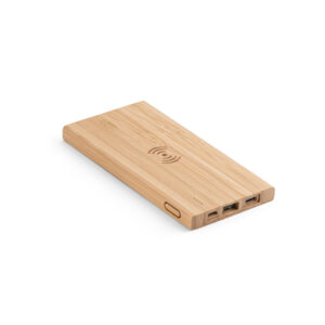 Bateria portátil em bambu personalizada - Image 5