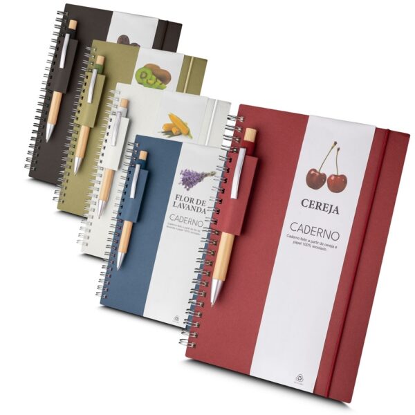 caderno a5 papel reciclado