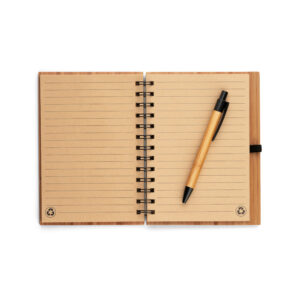 Caderno espiral bambu personalizado - Image 3