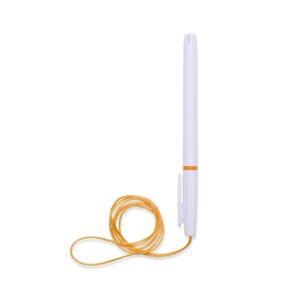 Caneta plástica com cordão - Image 3