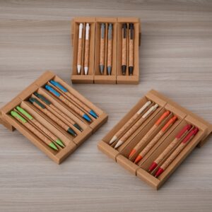 Kit ecológico caneta e lapiseira cortiça - Image 4