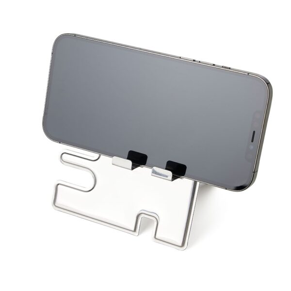 porta celular e relogio em inox