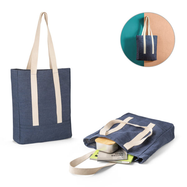 sacola casual em denim