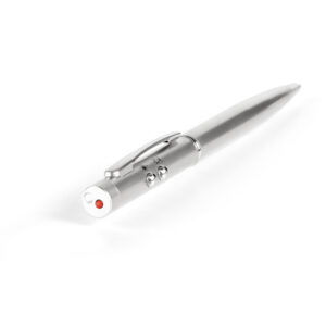 Caneta em metal com ponteira laser e LED - Image 5