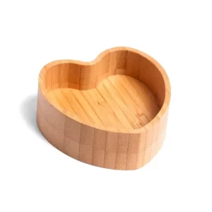 Porta objetos em bambu com formato de coração - Image 4