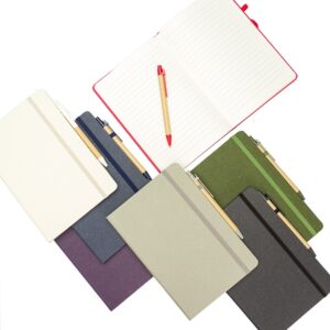 Caderneta fibra de arroz com caneta - Imagem 8