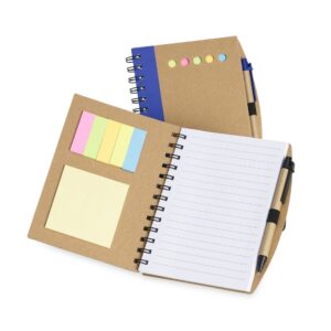 Caderno com autoadesivos e caneta - Imagem 2