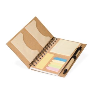 Caderno ecológico com autoadesivos e caneta - Imagem 3