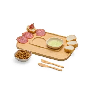 Kit petisco em bambu personalizado - Imagem 4