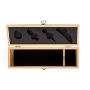 Kit vinho bambu 4 peças personalizada - Imagem 4