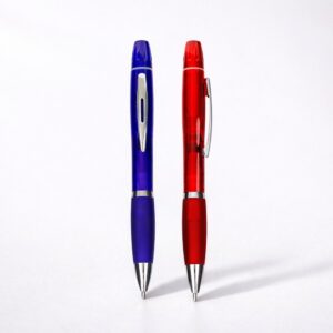 Caneta plástica com marca-texto - Imagem 3