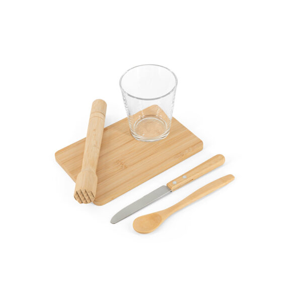 kit para caipirinha com 5 peças com logo