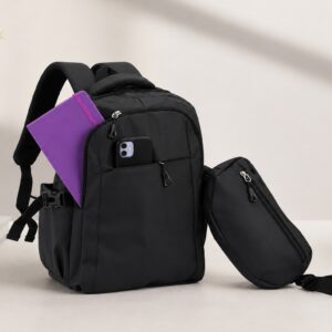 Conjunto mochila e pochete couro sintético - Imagem 3