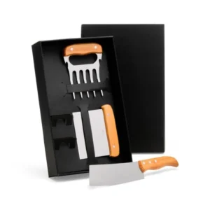 Kit com cutelo, garfo e espátula - 3 pçs - Imagem 1