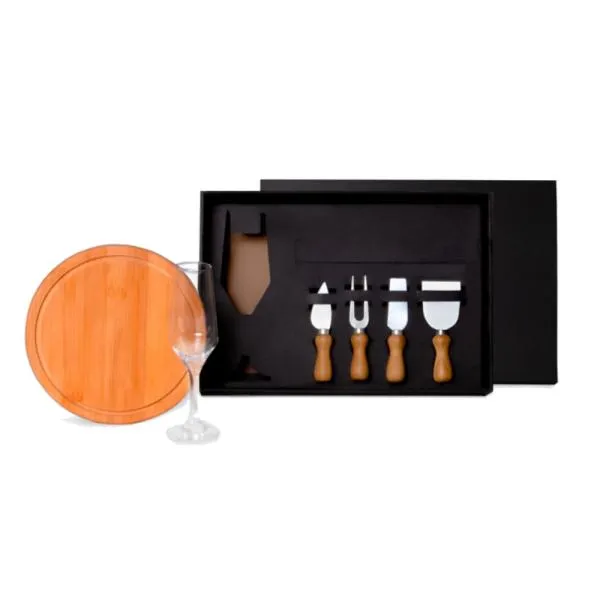 kit queijo e taça