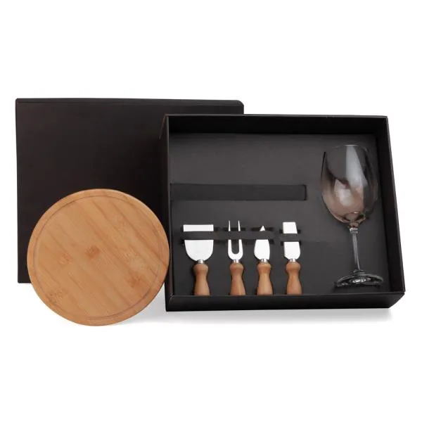 kit queijo e taças